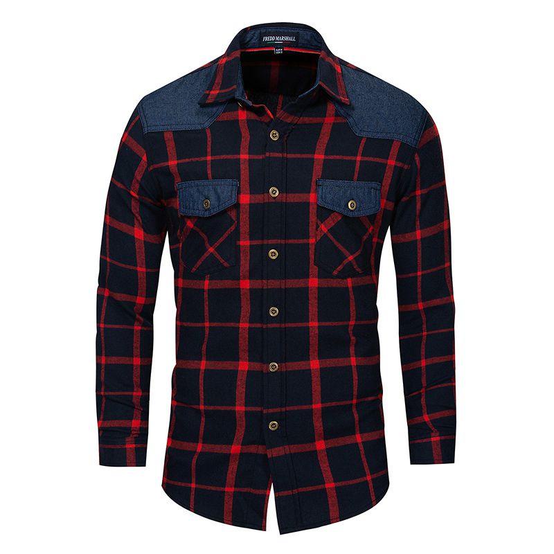 Camicia Casual Elegante da Uomo Slim Fit a Manica Lunga a Quadri Perfetta per Ogni Occasione