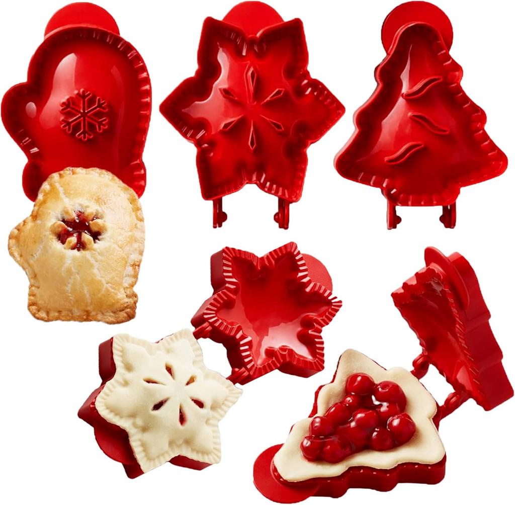 Classic Mini Hand Pie Molds, Pocket Pie Press, Dough Pocket Pie Presser Molds, One Press Autumn Cottage Pie Set, Party Potluck Hand Pie Pan Molds Set