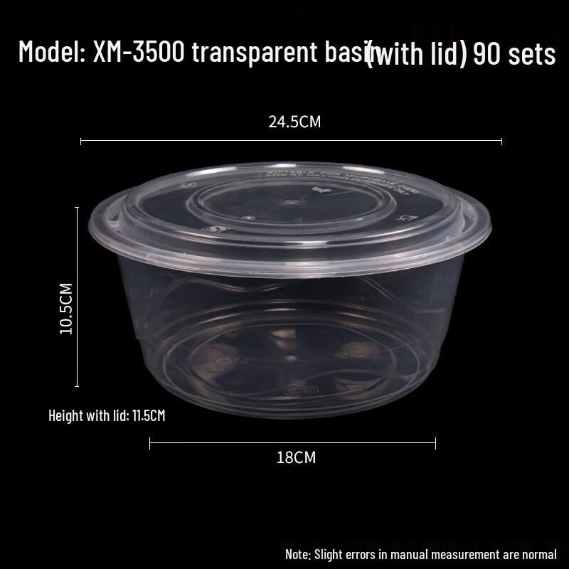 Food-Grade Disposable Round Takeout Container