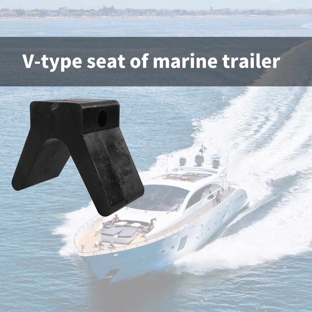 Weather Resistant 2 Inch V Style Bows Stop Trailer Bows Support 1/2inch Mounting Hole for Secure Boat Trailer Support