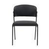 Dining Chair Set of 2 Modern Upholstered with Metal Frame, Ergonomic Backrest, Faux Leather Chair for Dining Room Living Room Kitchen - Chair Only
