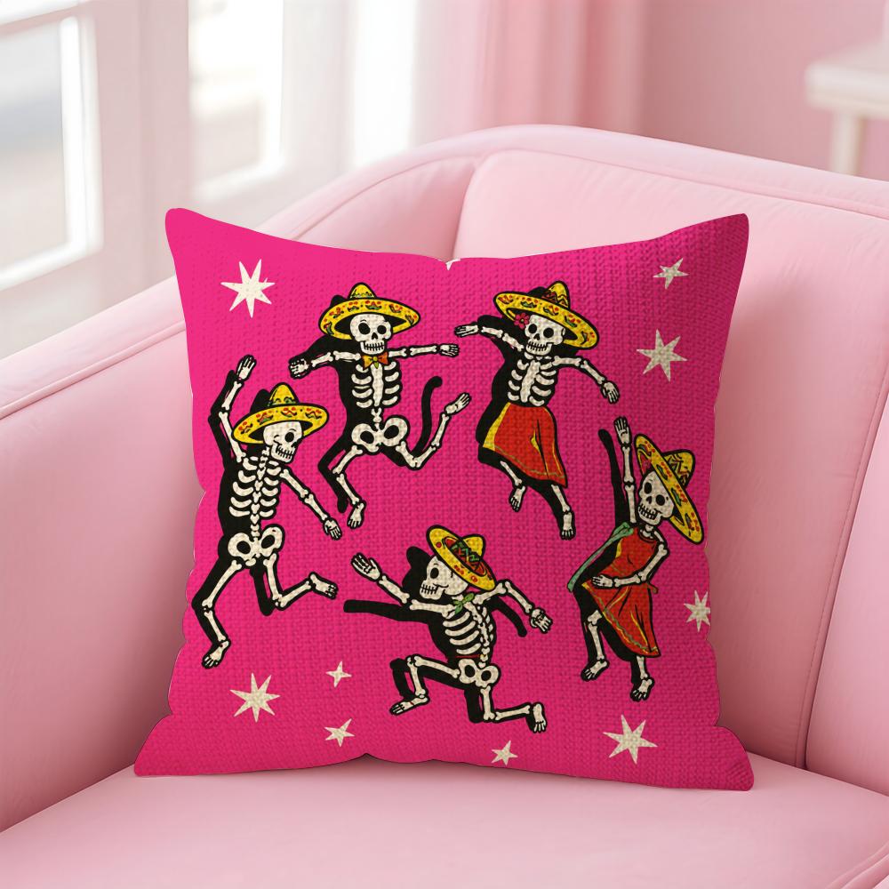 Nordic Boho Sun Leopard Palm Cushion Cover Natural Linen Organic Fabric DoubleSided Printing Sofa Home Decor Gift Pillow Case