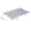 Bedside Shelf with Cup Holder Carbon Steel Bunk Bed Tray Clip On Nightstand with Hooks for College Dorm Room Table Storage