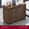 Wooden Office Filing Cabinet with Lock and Under-Desk Storage