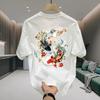 Short Sleeve Cotton Men'S Printed T-Shirt Trend Men'S And Women'S Versatile Crew Neck T-Shirt Men'S