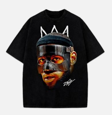 Lebron James Mask Basketbal Grafisch Ontwerp King James T-shirt Maat S5XL Unisex T-shirt