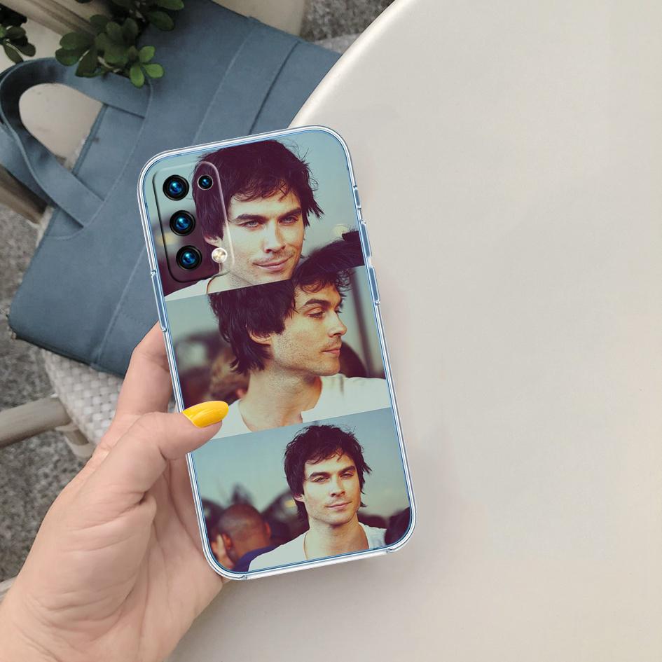 Vampire Diaries Damon Transparent Phone Case for Motorola Moto G40 G04 G05 One Ace Action Fusion + Plus Hyper Macro Vision Zoom