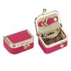 Royal Bagger Mini Boîte à Bijoux en Cuir Véritable Portefeuille à Monnaie pour Femme Couleur Unie Fermeture à Baiser Pochette à Pièces Style Décontracté Petit Sac de Rangement pour Femme 1894