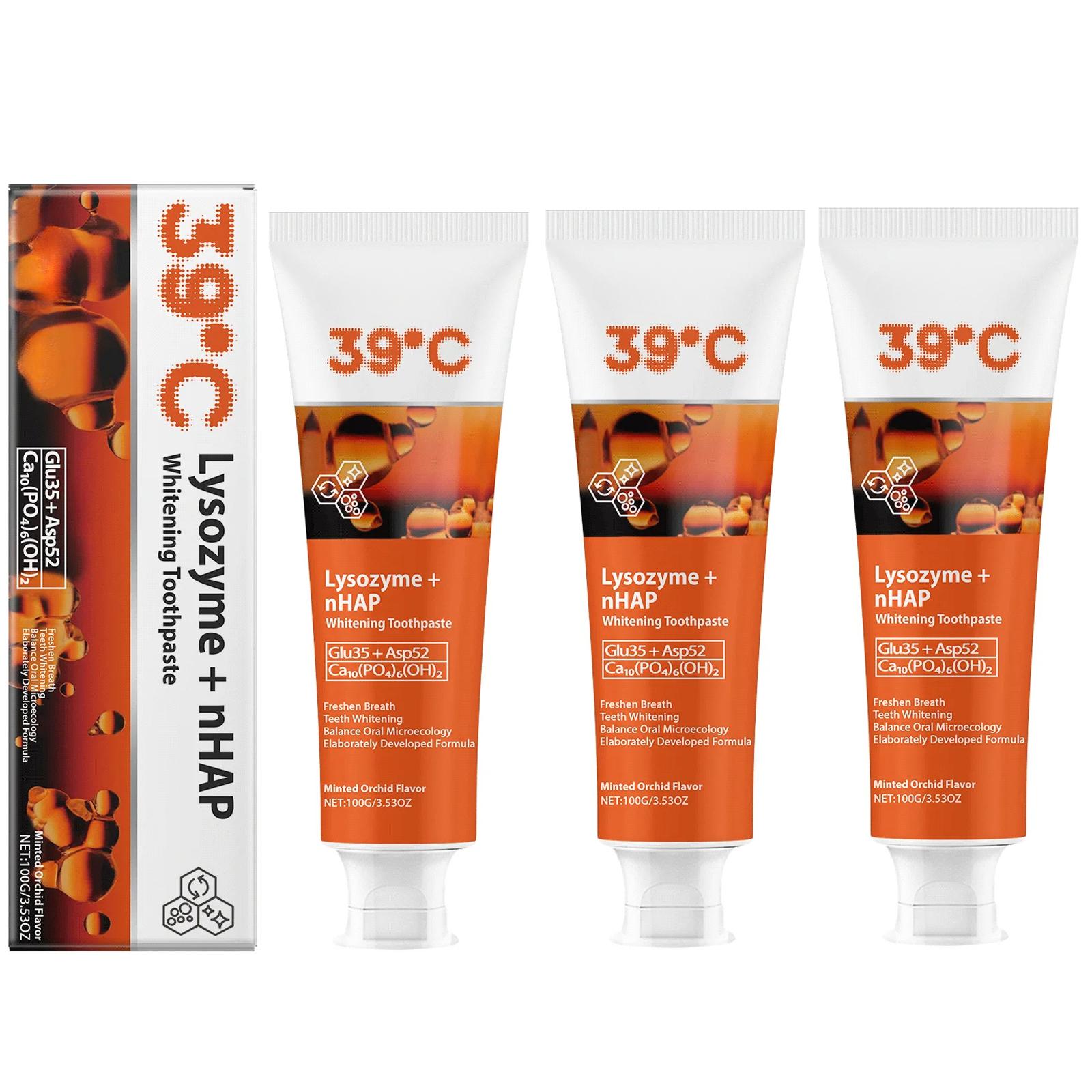 

Пробиотическая очищающая зубная паста предотвращает кариес зубов, устраняет неприятный запах изо рта, желтые пятна, освежает зубы, отбеливает зубную пасту 3PCS