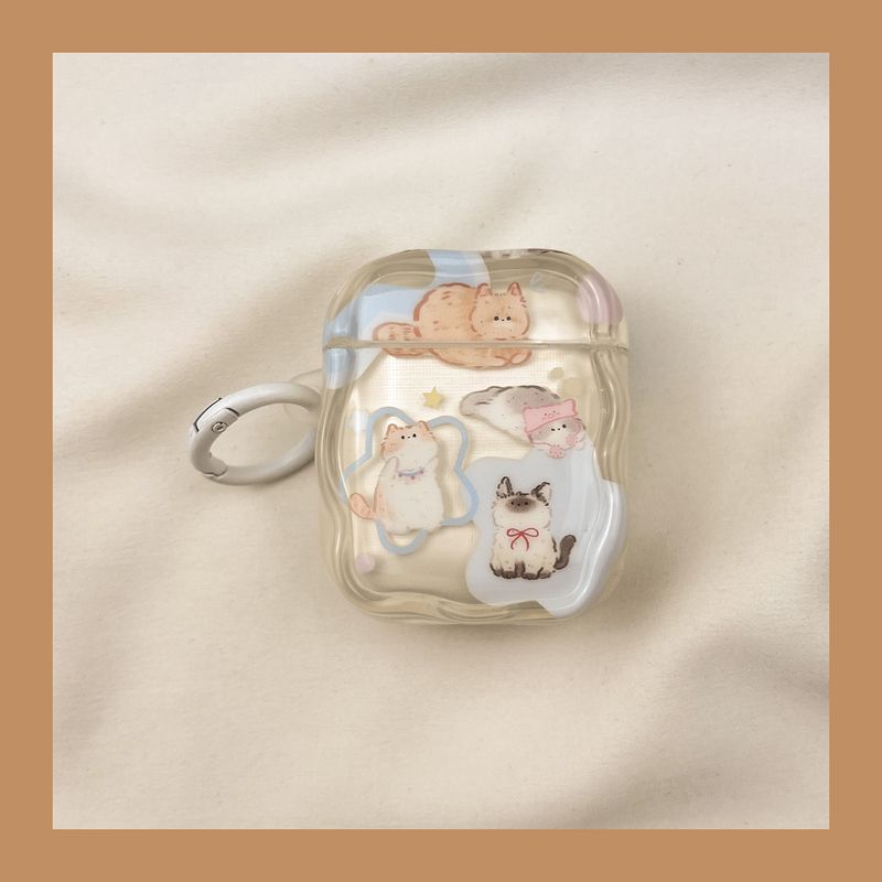 

Чехол для Airpod3 для Apple Pro Чехол для наушников Второе поколение Беспроводной Bluetooth Третье поколение Aipods2 Поколение Airpodpro Четвертое поколение 5 коробок AirPods Pro2 [Cartoon star Cat] send Hook