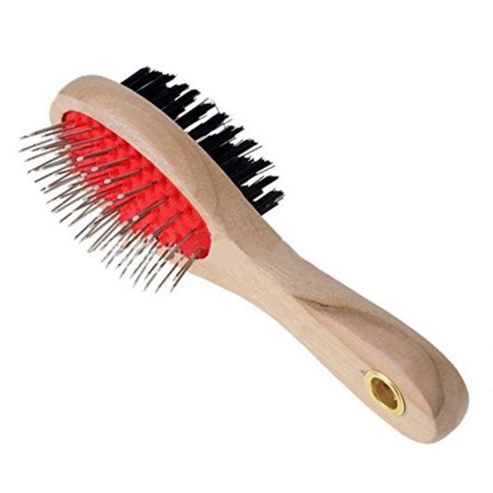 Pet Dog Cats Grooming Cleaning Dual Side Brush Comb Hair Fur Shedding Tool