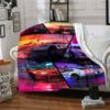 City Lights Flannel Blanket Super Soft Warm Cozy Blanket For Sofa Bed Office Travel Allseason Home Decor Gift