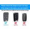 for Volkswagen key fob cover with metal/leather keychain,TPU 5 Buttons Key case,compatible with Tiguan Atlas Jetta Passat Golf Alltrack Remote smart