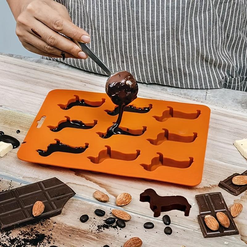 Adorable Dog-Shaped Silicone Mold Whiskey Ice Cube Mold Tray Multifunctional Chocolate DIY Decor Mold Flexible Party Supplies