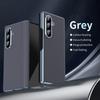 Business 600D Carbon Fiber Leather Plated Frame with Hinged Phone Case for Samsung Galaxy Z Fold 7 6 5 4 3 Slim Protection Back Cover
