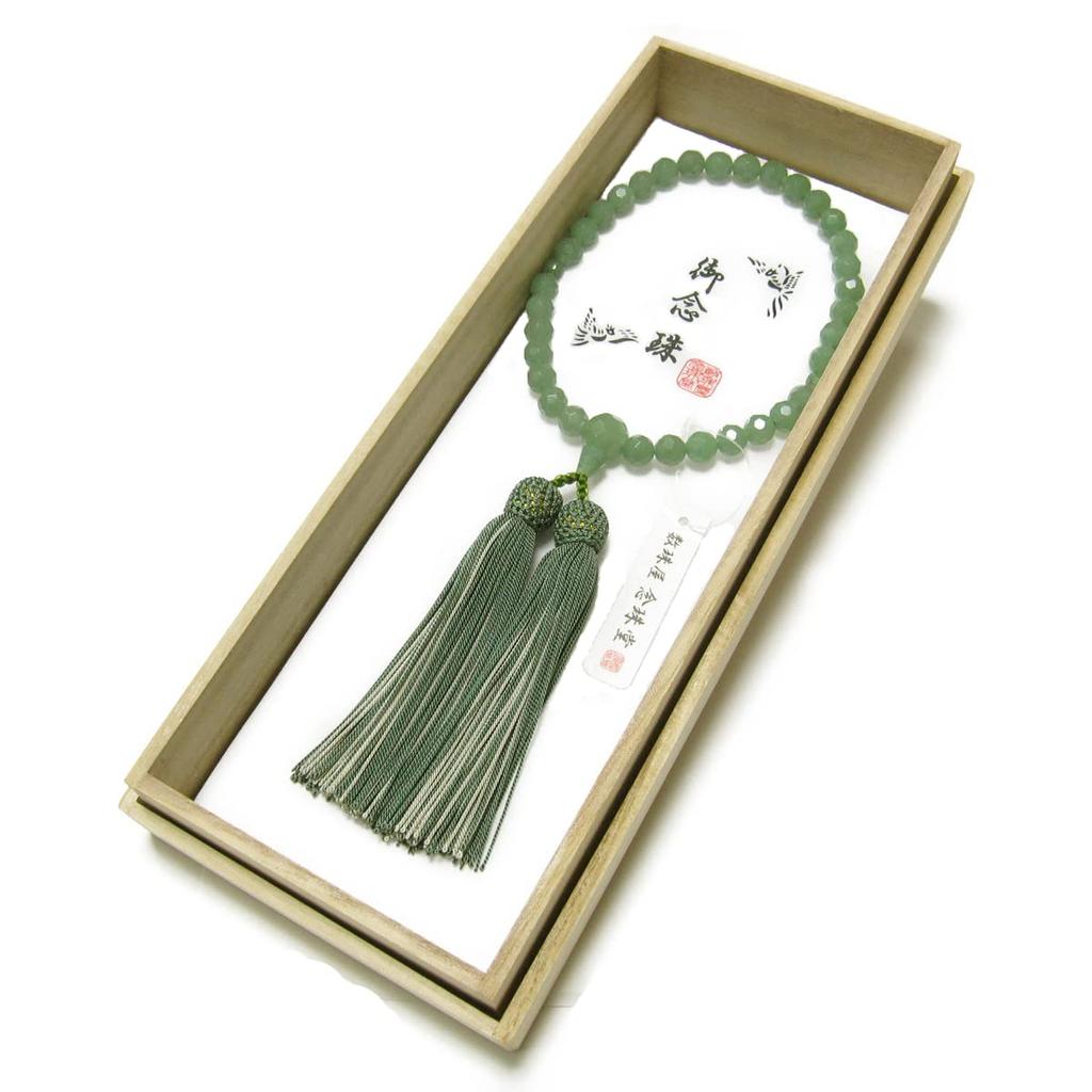 Prayer Beads Made In Japan Natural Stone Indian Jade Cut Handmade Prayer Beads Pure Silk Tassel Domestic Prayer Beads That Can Be Used by All Sects