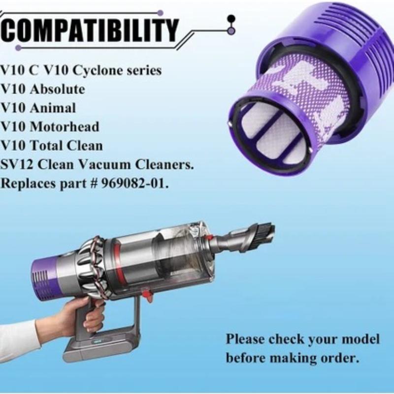 Vacuum Cleaner Accessories For Dyson V10 SV12 Rear Filter Compatible Parts