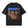 Vintage Washed Tshirt John Pork Holding Niche Ai Baby Funny Halloween Motion Meme Cotton Tshirts Trending Tshirt For Man