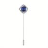 1pc Retro Personality Men's Brooch Suit Jacket Accessories Corsage Pin Insert Brooch Jewelry One-line Brooch