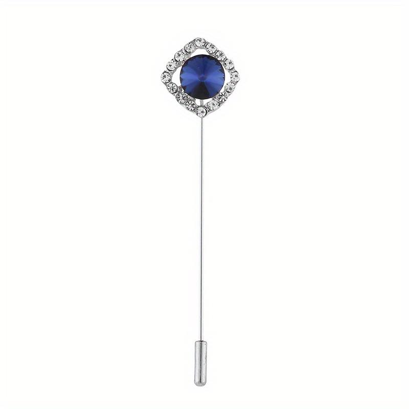 1pc Retro Personality Men's Brooch Suit Jacket Accessories Corsage Pin Insert Brooch Jewelry One-line Brooch