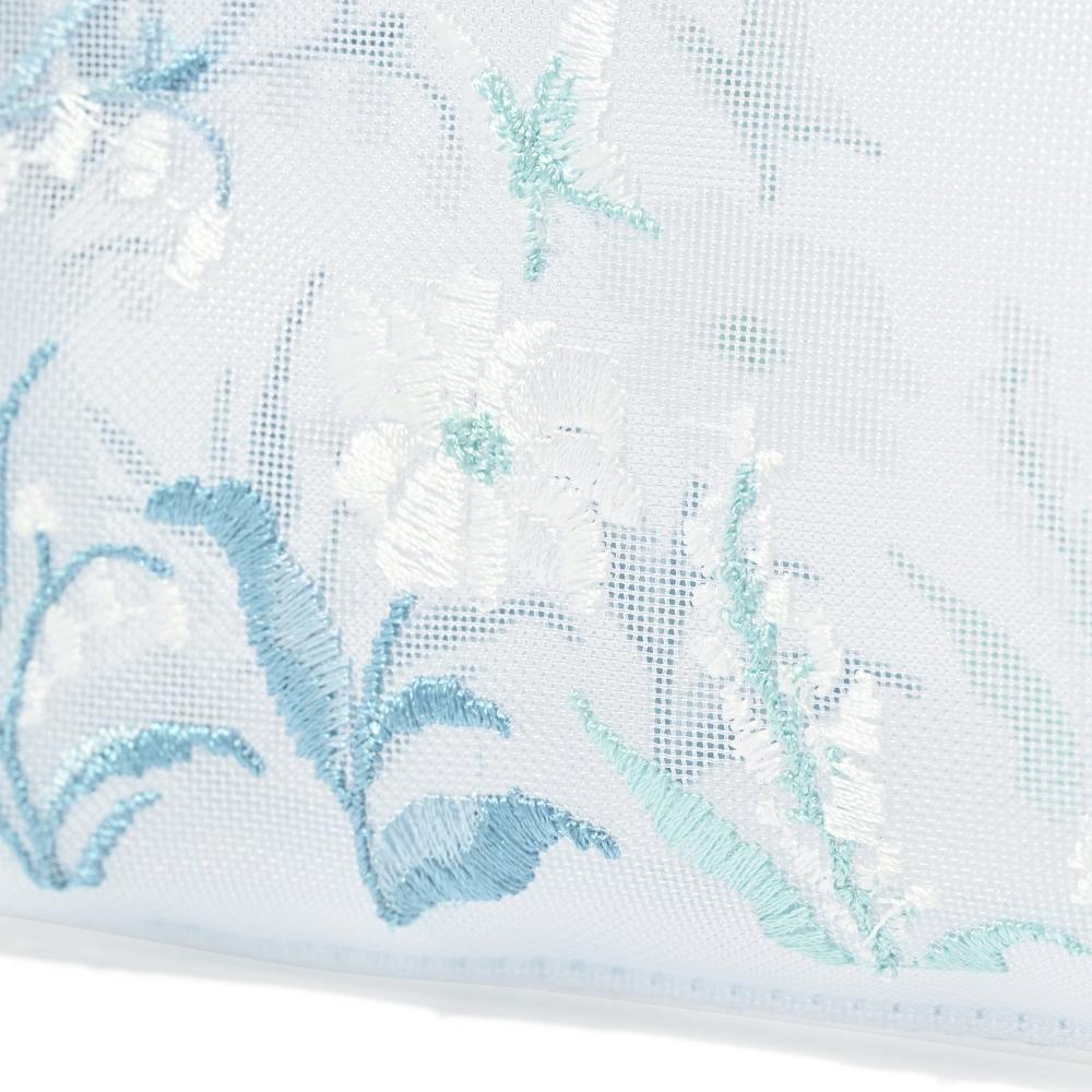 Franc Franc Japan Netz Stickerei Stift und Zahnbürste Tasche Hellblau
