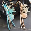 Handmade Nylon Woven Rope Bag Pendant Cute Beach Shell Fashion Backpack Handbag Hanging Bags Accessories