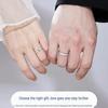 S999 Sterling Silver Little Prince and Rose Couple Rings - Luxurious, High-End Pure Silver Fashion
