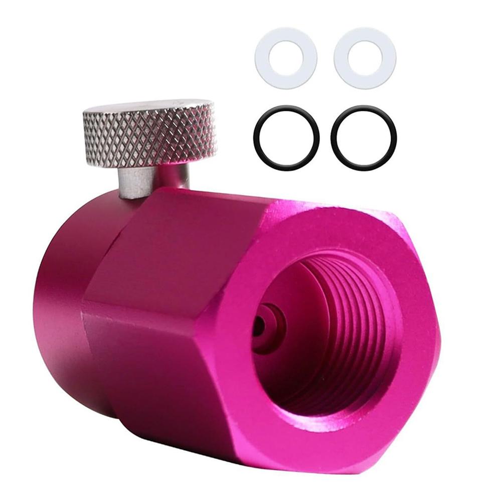 CO2 Refill Adapter CGA320 To W21.8-14 Homemade Beer Barrel Regulator Leakproof CO2 Soda Water Adapter Converter for Soda Bottle