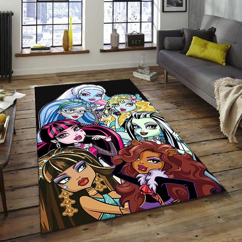 1pc Monster High Draculaura4 Design Area Rug - Non-Slip, Soft & Cozy Floor Mat for Living Room, Bedroom, Office - Indoor/Outdoor Decorative Carpet