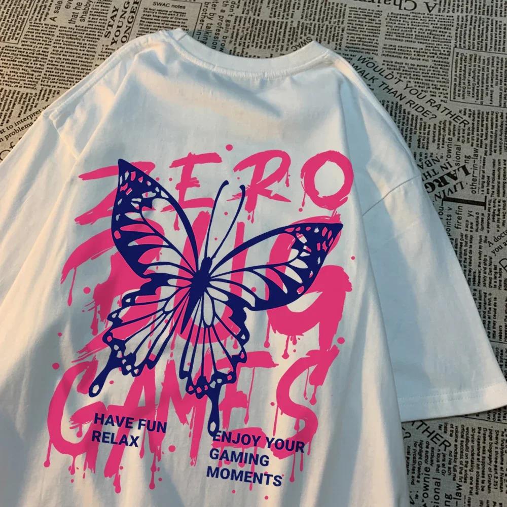 Habe Fun Relax Zero Games T Shirt Men Women Cotton Summer Tops Fashion Streetwear Hip Hop Breathable T-Shirt Crewneck New Tshirt