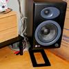 2Pcs Desktop Speaker Stand 6° Incline Space Saving Mount Speaker Risers for Living Room Study Room Table Easy to Use