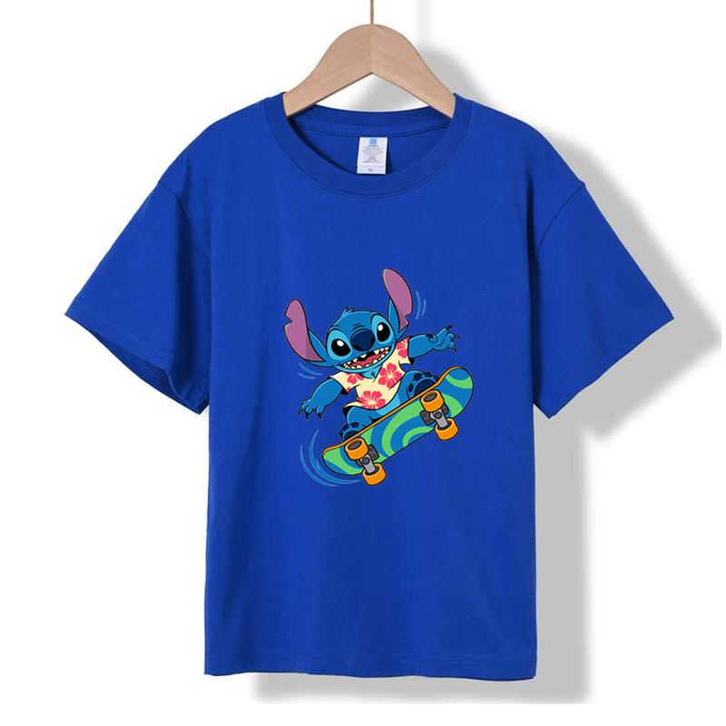 MC-18 MINISO 2026 Sommer Neues Bedrucktes Baumwoll-T-Shirt mit Rundhalsausschnitt für Kinder im Alter von 1-16 Jahren, Jungen und Mädchen
