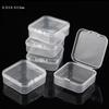 5.5cm Translucent PP Plastic Square Bead Storage Box with Lid for Jewelry and Small Materials