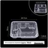 LIJIA Disposable Divided Food Containers