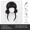 K-Pop Witch Hunter Group Zoe Cosplay  Wig Black  Heat Resistant Synthetic Cosplay Wig for Men
