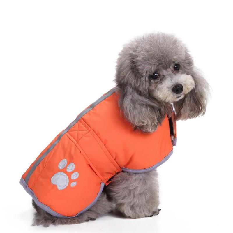 Warm Winter Pet Coat Dogs Cats Thick Cotton Padded Outwear Windproof Outdoor Wear In Multiple Colors