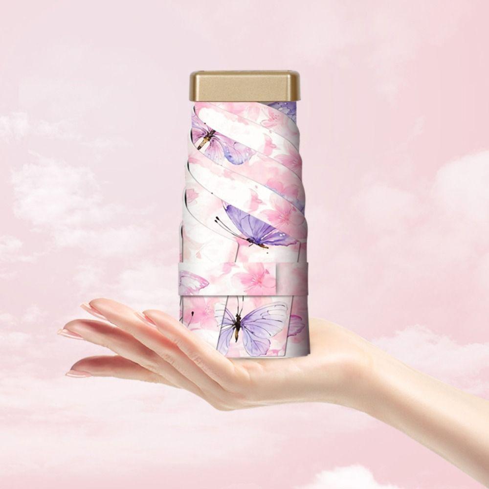 Folding Mini Sun Umbrella Portable Capsule Umbrella Sunshade Pocket Rain Umbrella  Rainy Day