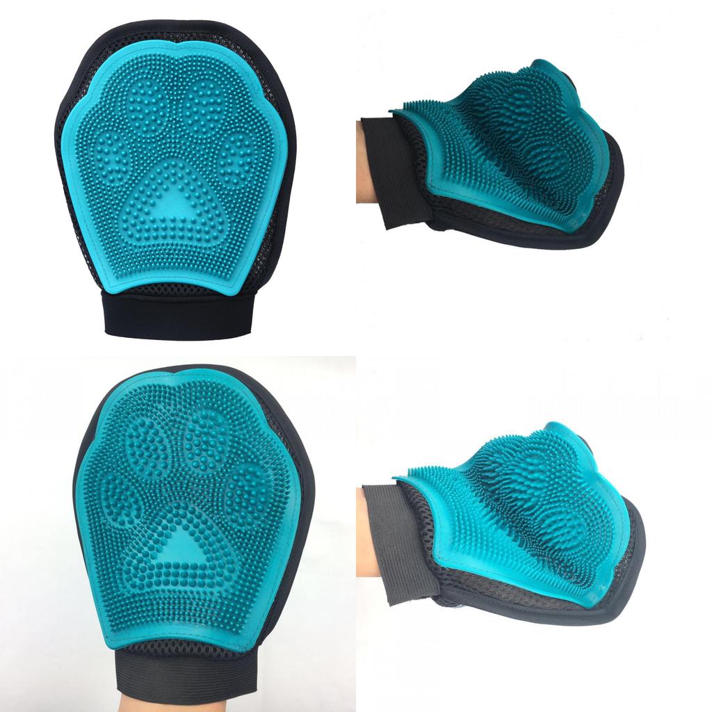 Tierreinigungsbürste mit Gummi-Dualoberflächendesign zum Baden und zur Haarentfernung für Hunde