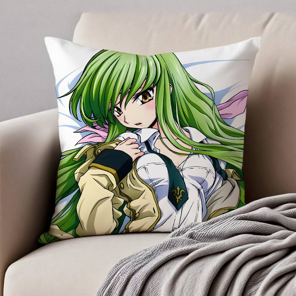 

C-Code Geass Наволочка Наволочка против пылевых клещей Невидимая молния Шелковистый короткий плюш Чехол на подушку для дивана 12x12Inch