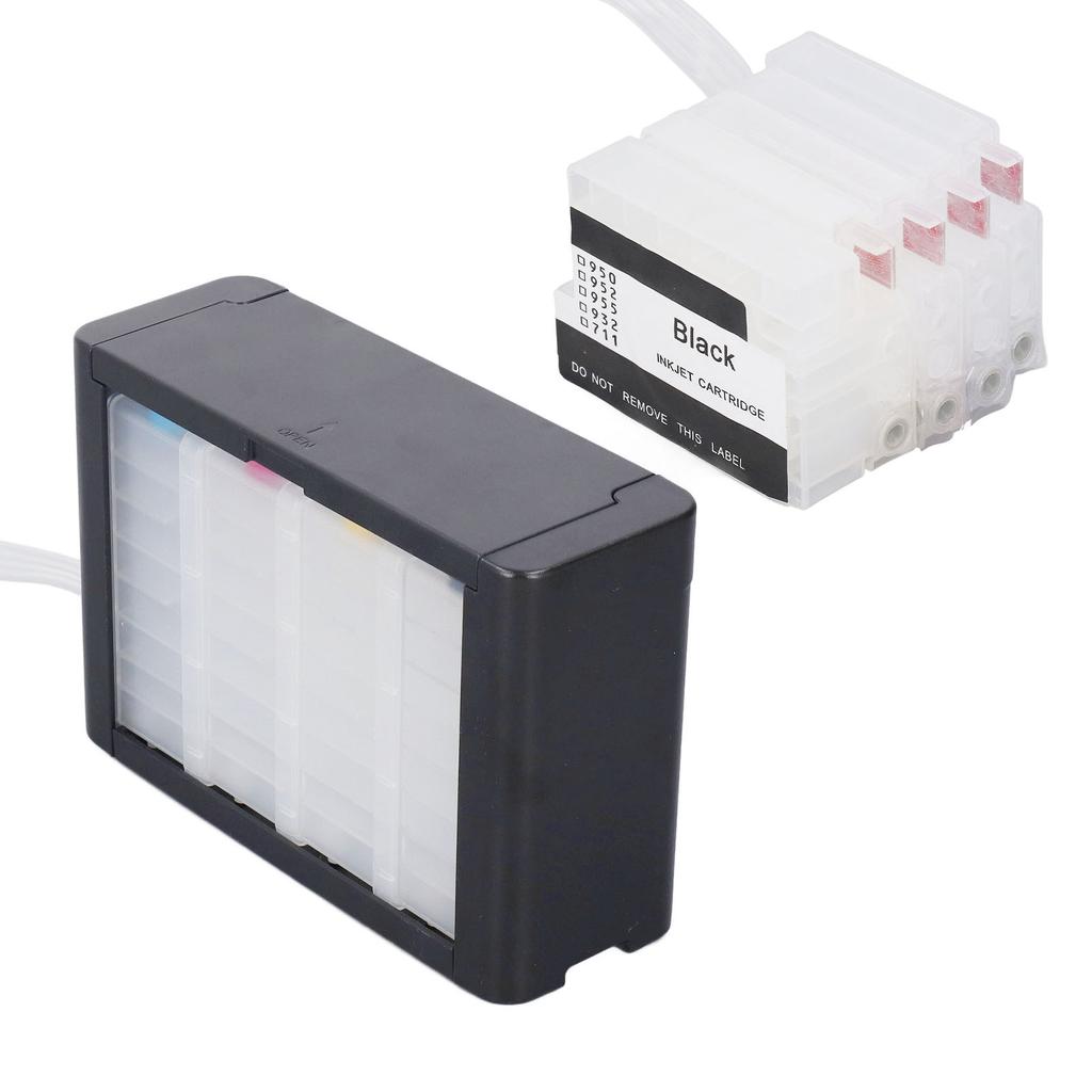 4 Color Refill Printer Ink Cartridge with Permanent Chip No Leakage Continuous Supply Ink Cartridge for HP 954