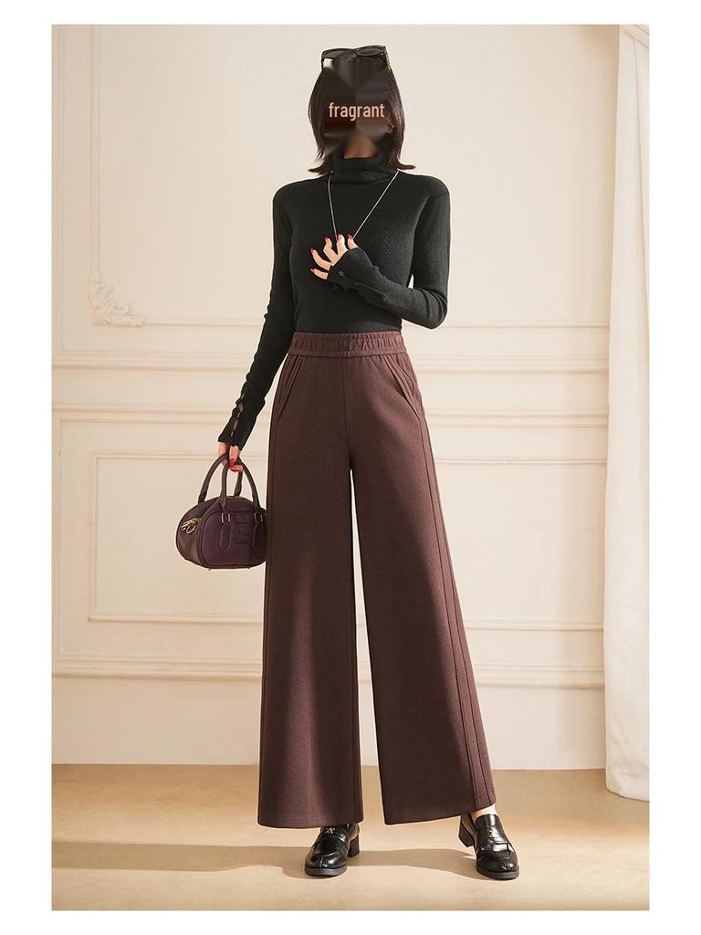 Kadın Yüksek Bel Geniş Bacak Yoga Pantolonu - Hızlı Kuruyan, Nefes Alabilen, Nervürlü ve Esnek - Açık Hava Sporları ve Fitness İçin