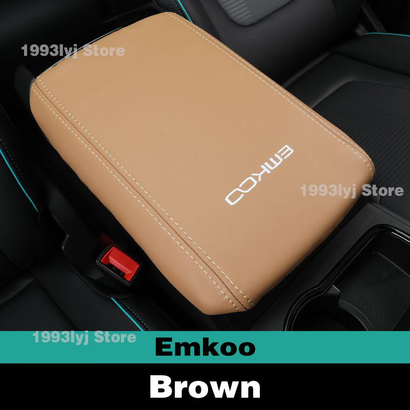 For Trumpchi GAC Emkoo Car Center Control Armrest Box Microfiber Leather Trim Cover Max Accessories