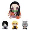 17cm Demon Slayer Xmas Gifts Plush Toys Set Nezuko Tanjiro Giyuu Inosuke Zenitsu