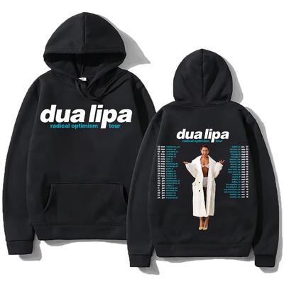 Radical Optimism Tour Hoodies Dua-Lipa Sweatshirts Popular Trends Unisex Pullovers High Street Loose Casual Clothes Tops Coats