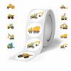 500 Excavator Vehicle Stickers for Journals, DIY Notebooks, and Children's Decoration
