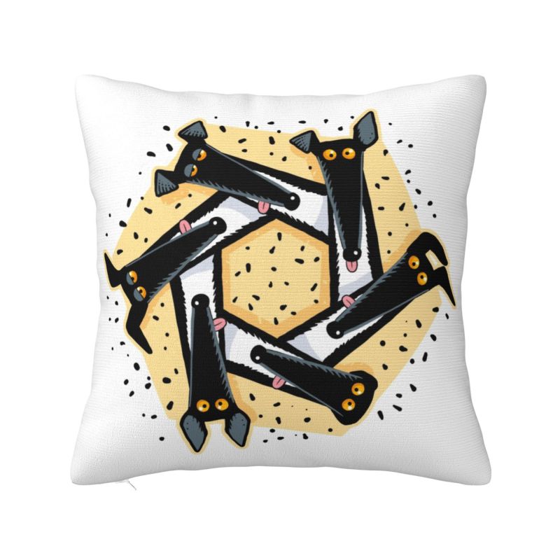 Custom Medieval Greyhound Cushion Cover Whippet Sighthound Dog Soft Luxury Pillows Decor Home