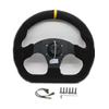 Modified 13-Inch Suede Racing Steering Wheel for Drift Cars