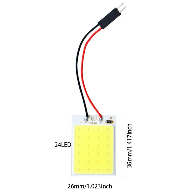 1/3PCS C5W C10W Festoon LED Bulb 31mm 36mm 39mm 41mm T10 C5W LED COB Light 12V White 7000K Car Interior Dome Reading Trunk Lmaps