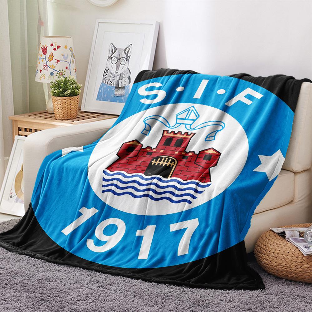 Silkeborg Sports Association  Print Flannel Blanket, High quality Comfortable for All Seasons, Home Decor, Warmth and Comfort