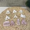 Flexible Castles Silicone Mold Jewelry Making Tool Personalized Earrings Mould Reusable Ear Pendants Crafting Mold